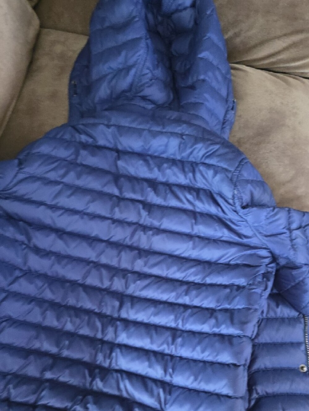 Burberry Kids Navy Blue Quilted Puffer Jacket with Hood - Picture 10 of 11